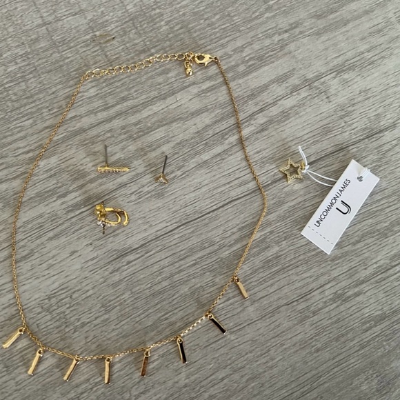 Uncommon James Jewelry - Uncommon James Dutches Necklace and Huggie Earrings Bundle